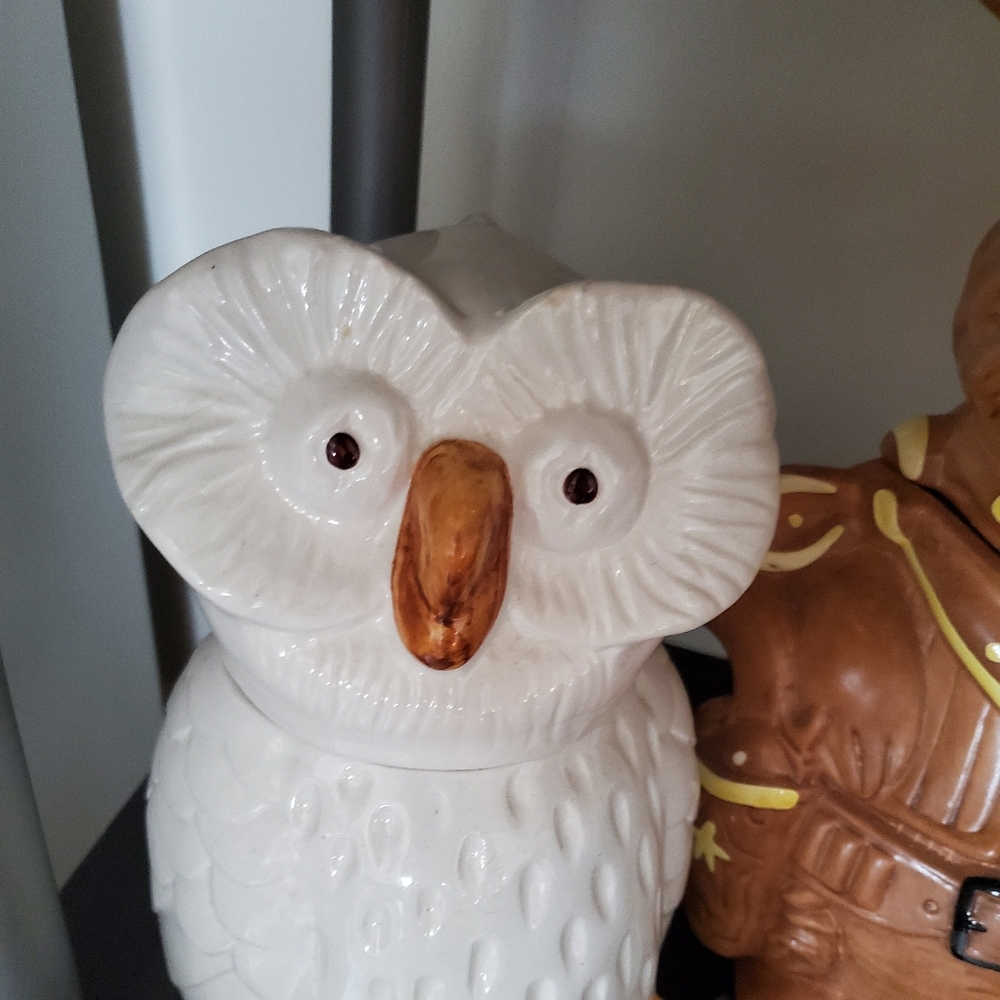 Mancer italian owl cookie jar